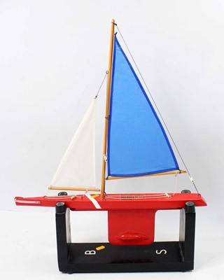 Lot 97 - A HB Models wooden sailing yacht, comprising...