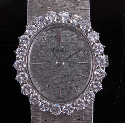 Lot 2250 - A lady's Piaget 18ct white gold diamond...