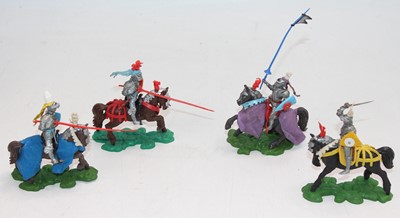 Lot 1361 - Britains Swoppets, 15th Century Knights Group,...