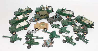 Lot 1619 - Britains Military group of unboxed and play...