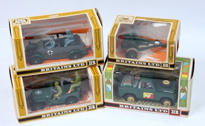 Lot 1621 - Britains Military Vehicles 4 boxed models to...