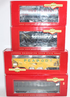 Lot 160 - Four Bachmann Big Hauliers G gauge rolling...
