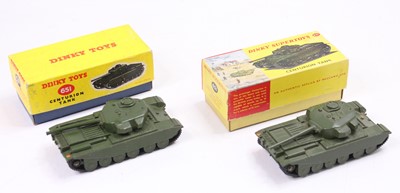 Lot 1796 - 2 Dinky Toys No. 651 Centurion Tank finished...