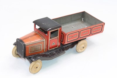Lot 872 - Triang tinplate pre-war 1930's Road Services...