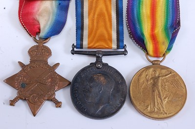Lot 279 - A WW I trio to include 1914-15 Star, British...