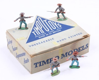 Lot 1378 - Timpo Toys, light blue and dark blue trade...