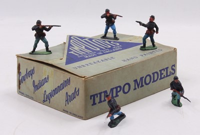 Lot 1379 - Timpo Toys, Original light blue card trade...