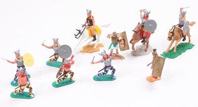 Lot 1386 - Collection of Timpo Toys Roman and Vikings...