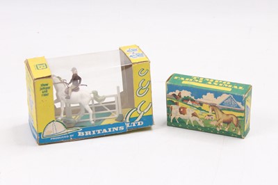 Lot 1390 - Britains No.2075 Show Jumper and Rider, housed...