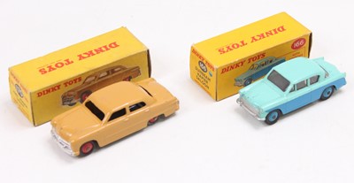 Lot 1798 - Dinky Toys Boxed Saloon Group, 2 examples to...