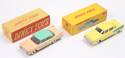 Lot 1802 - Dinky Toys Boxed Saloon group, 2 examples to...