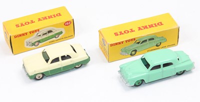 Lot 1803 - Dinky Toys Boxed Saloon group, 2 examples to...