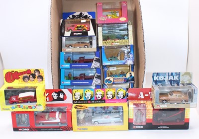 Lot 989 - Corgi Toys 15 boxed modern issue TV/Film...