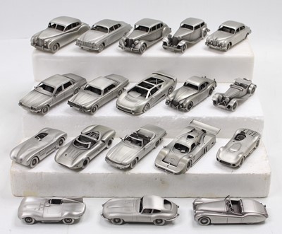 Lot 996 - One box containing 18 Danbury Mint 1/43rd...