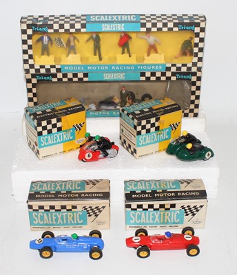 Lot 894 - Scalextric slot car boxed car and figures...