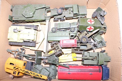 Lot 1815 - One tray containing mainly Dinky Toys military...