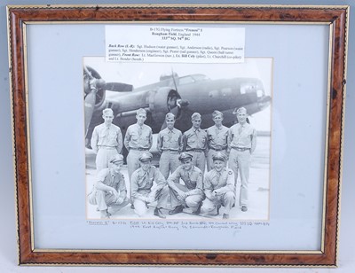 Lot 33 - A black and white photographic print showing...