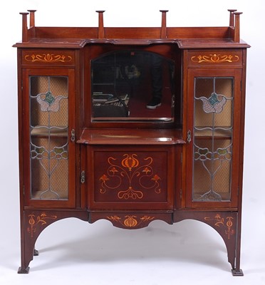 Lot 483 - An Art Nouveau Scottish School mahogany and...