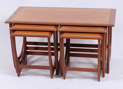 Lot 556 - A 1970s G-Plan 'Fresco' teak nest of five...