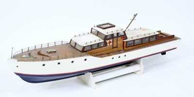 Lot 127 - A scratch built wooden and balsawood model of...