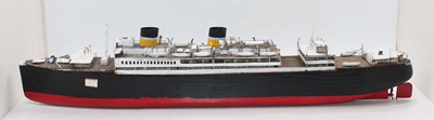 Lot 135 - A very large wooden, Scratch-built model of...