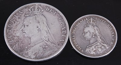 Lot 2040 - Great Britain, 1891 half crown, Victoria...