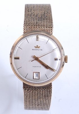 Lot 2251 - A Marvin Agenda gent's 9ct yellow gold manual...