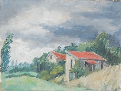 Lot 378 - Rosalie Williams - Summer Storm, oil on canvas...