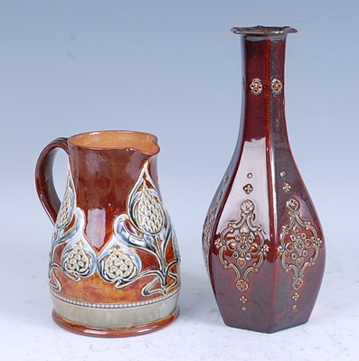 Lot 5 - A circa 1915 Royal Doulton Lambeth brown...