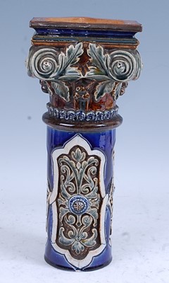 Lot 12 - An 1884 Doulton Lambeth stoneware column, the...