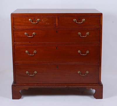 Lot 2469 - A George III mahogany squarefront...