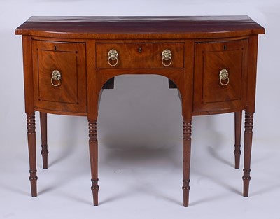 Lot 2471 - A late Georgian mahogany and plum-pudding...