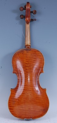 Lot 1006 - An English violin, having a one piece maple...
