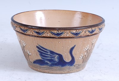 Lot 44 - An 1878 Doulton Lambeth stoneware flower pot,...
