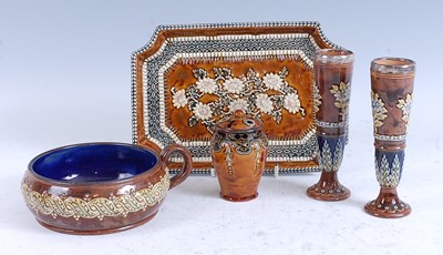 Lot 53 - A late 19th century Doulton Lambeth stoneware...