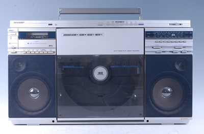 Lot 1013 - A Sharp VZ-2500 Boombox, circa 1982, having a...