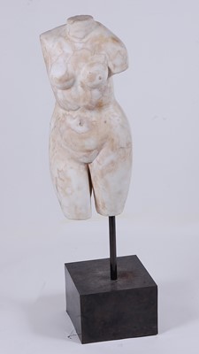 Lot 2302 - A large Roman style carved and variegated...