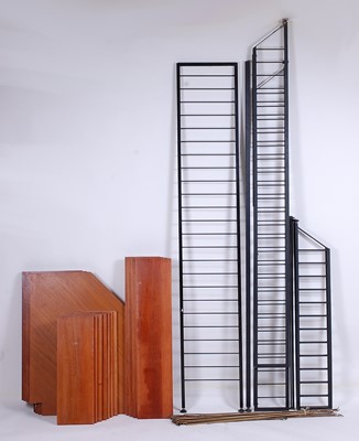 Lot 568 - An extensive 1960s Ladderax teak and black...