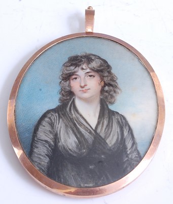 Lot 2264 - A large Georgian double-sided portrait...