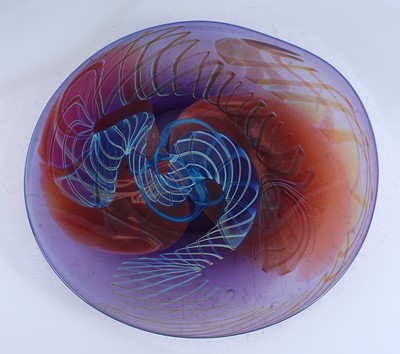 Lot 196 - Peter Layton (b.1937) - a large studio glass...