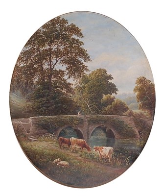Lot 2389 - Henry Harris (1852-1926) - River landscape...