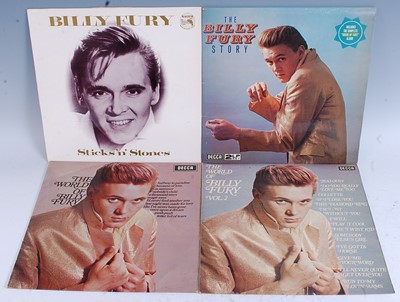 Lot 1186 - Billy Fury, a collection of four LP's to...