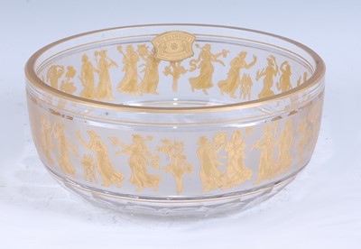 Lot 187 - Val Saint Lambert 'Danse de Flores' - a heavy...