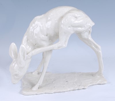 Lot 142 - A 1930s Suisse Langenthal white glazed...