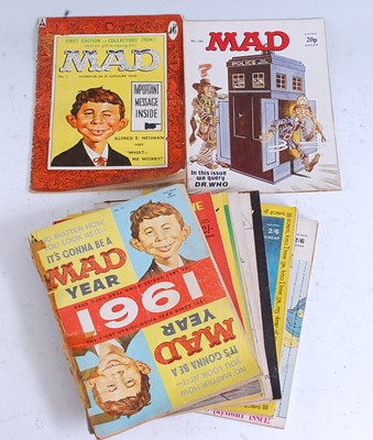 Lot 1183 - A collection of Mad magazines, the American...