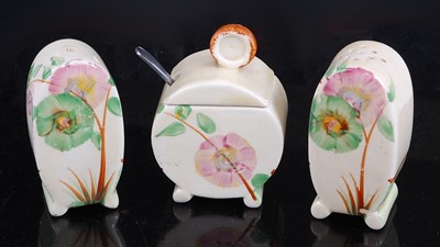 Lot 128 - A 1930s Clarice Cliff miniature Bonjour shape...