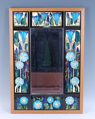 Lot 92 - A contemporary Moorcroft bevelled rectangular...