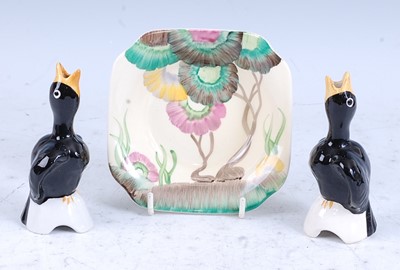 Lot 134 - A 1930s Clarice Cliff Aurea pattern honeyglaze...