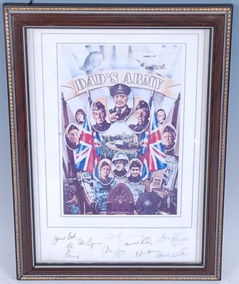Lot 1141 - ****Dad's Army, a lithograph print showing...