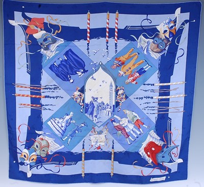 Lot 301 - Hermés - a Fêtes Vénitiennes vintage silk...